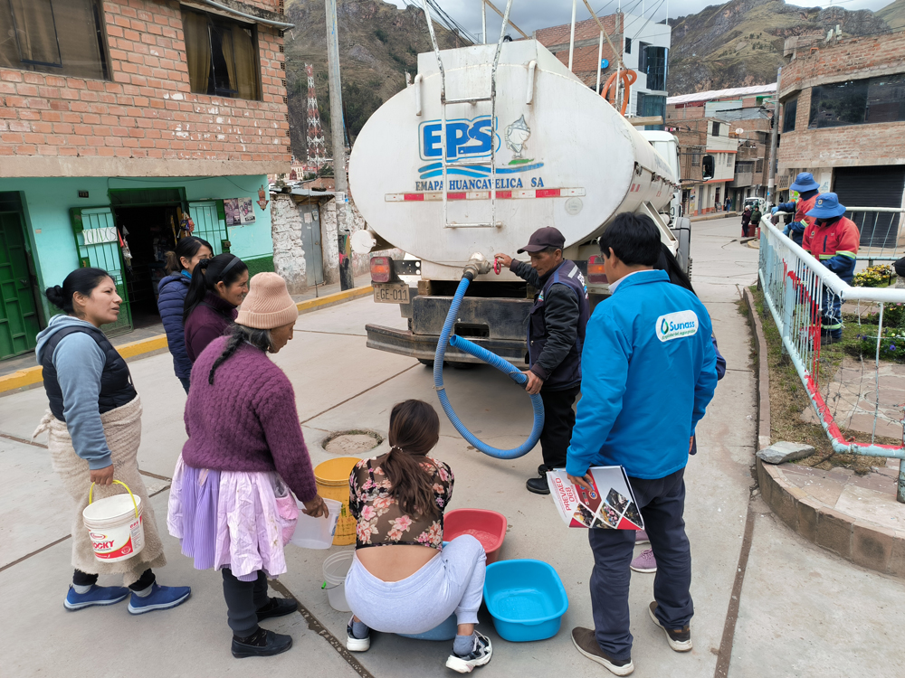 Sunass verifica abastecimiento de agua potable