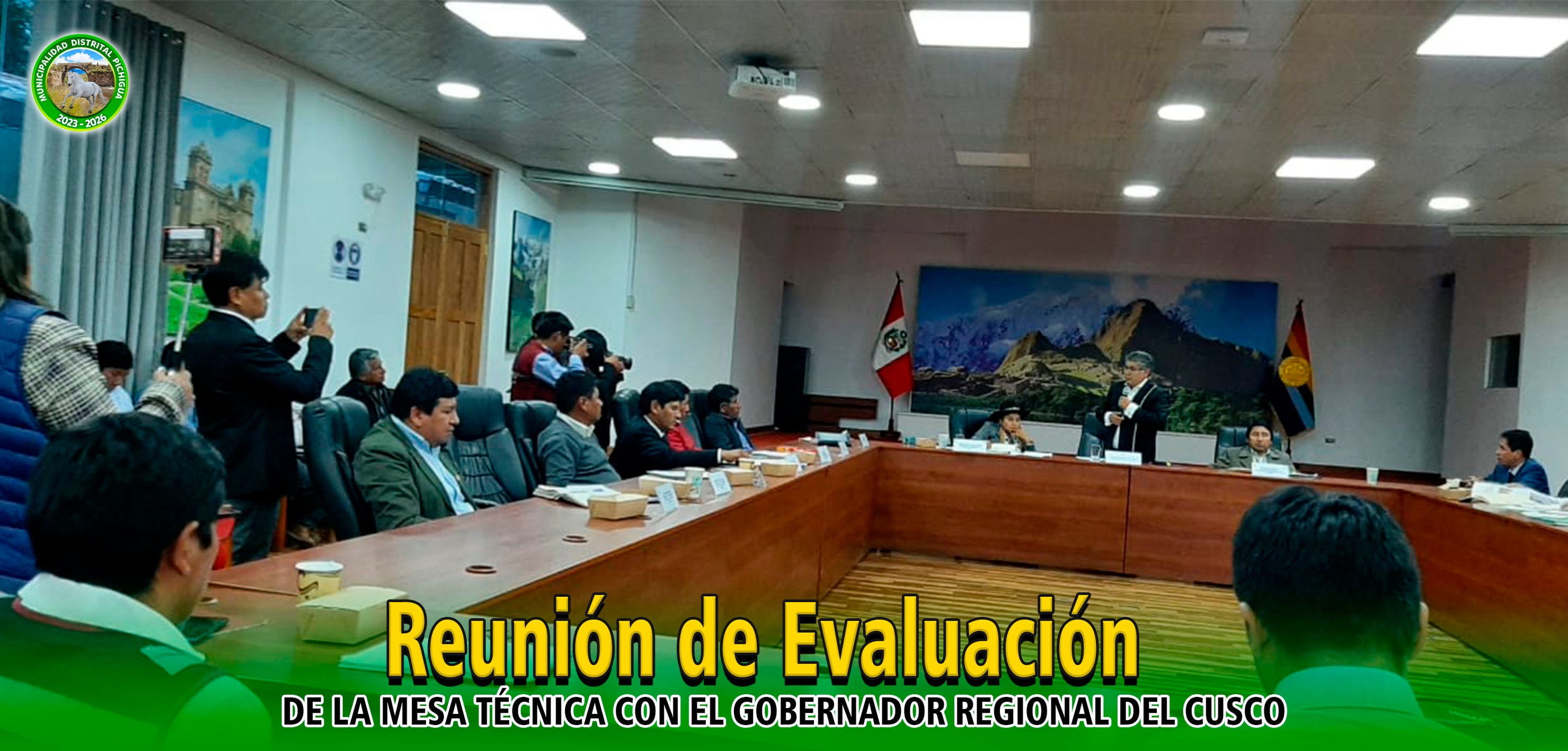 Reunión de Evaluación de la Mesa Técnica con el Gobernador Regional del Cusco