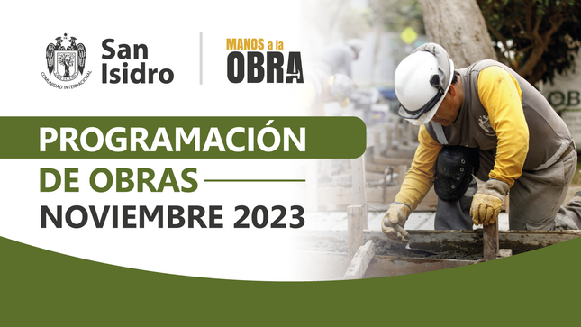 Obras de noviembre 2023
