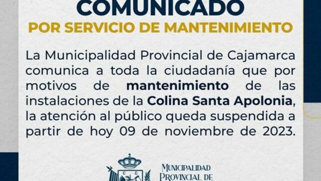Comunicado Colina Santa Apolonia