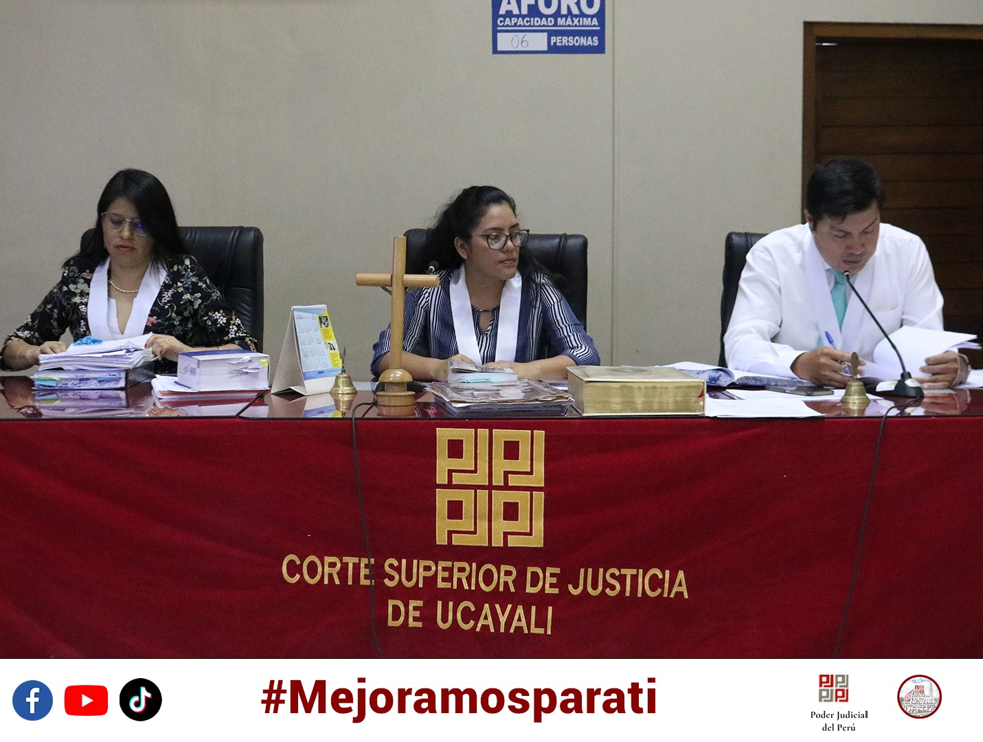 Juzgado Penal Colegiado Permanente en audiencia