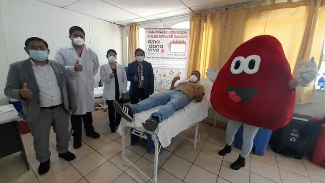 Campaña de donación voluntaria de sangre