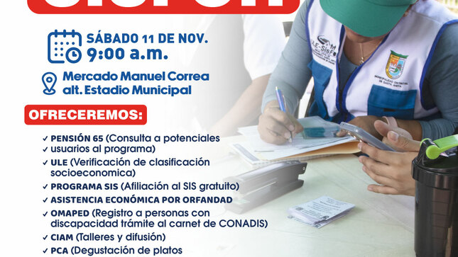 ¡SISFOH llega a tu Barrio! 