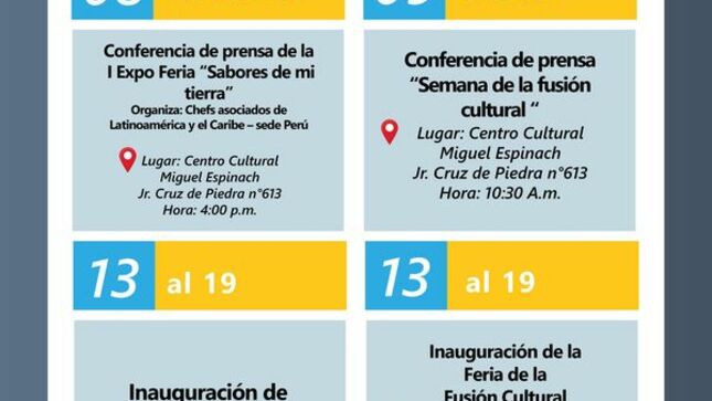 La gerencia de Turismo y Cultura tiene preparado diferentes actividades para todos los cajamarquinos, conoce aquí la agenda cultural del mes de noviembre . 
