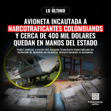 Avioneta incautada