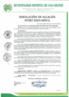 Vista preliminar de documento Resolución de Alcaldía 287-2023