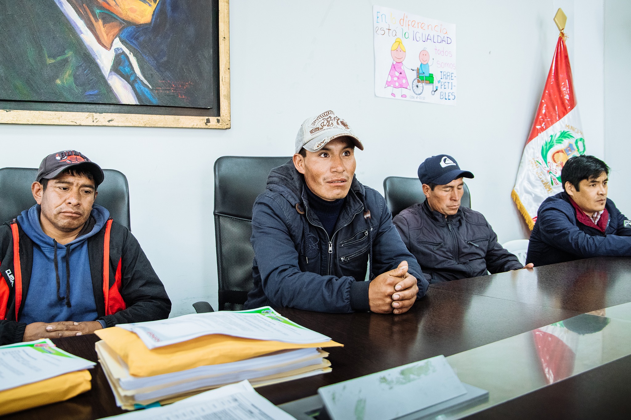 EL ALCALDE DE SAN JERÓNIMO SE REUNIÓ CON LÍDERES DE CHULLCUISA