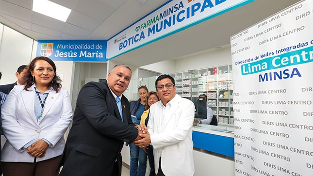 Minsa inaugura FarmaMinsa, la primera botica municipal en Jesús María para brindar medicamentos de calidad a costo social