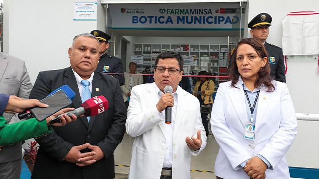 Minsa inaugura FarmaMinsa, la primera botica municipal en Jesús María para brindar medicamentos de calidad a costo social