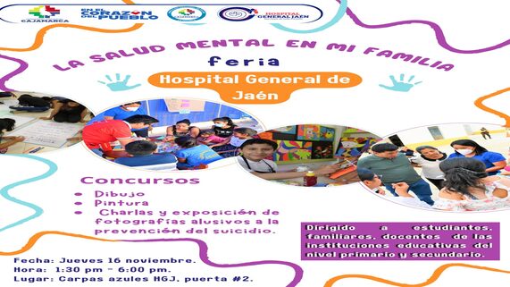 HGJ: Feria "La salud mental en mi familia"