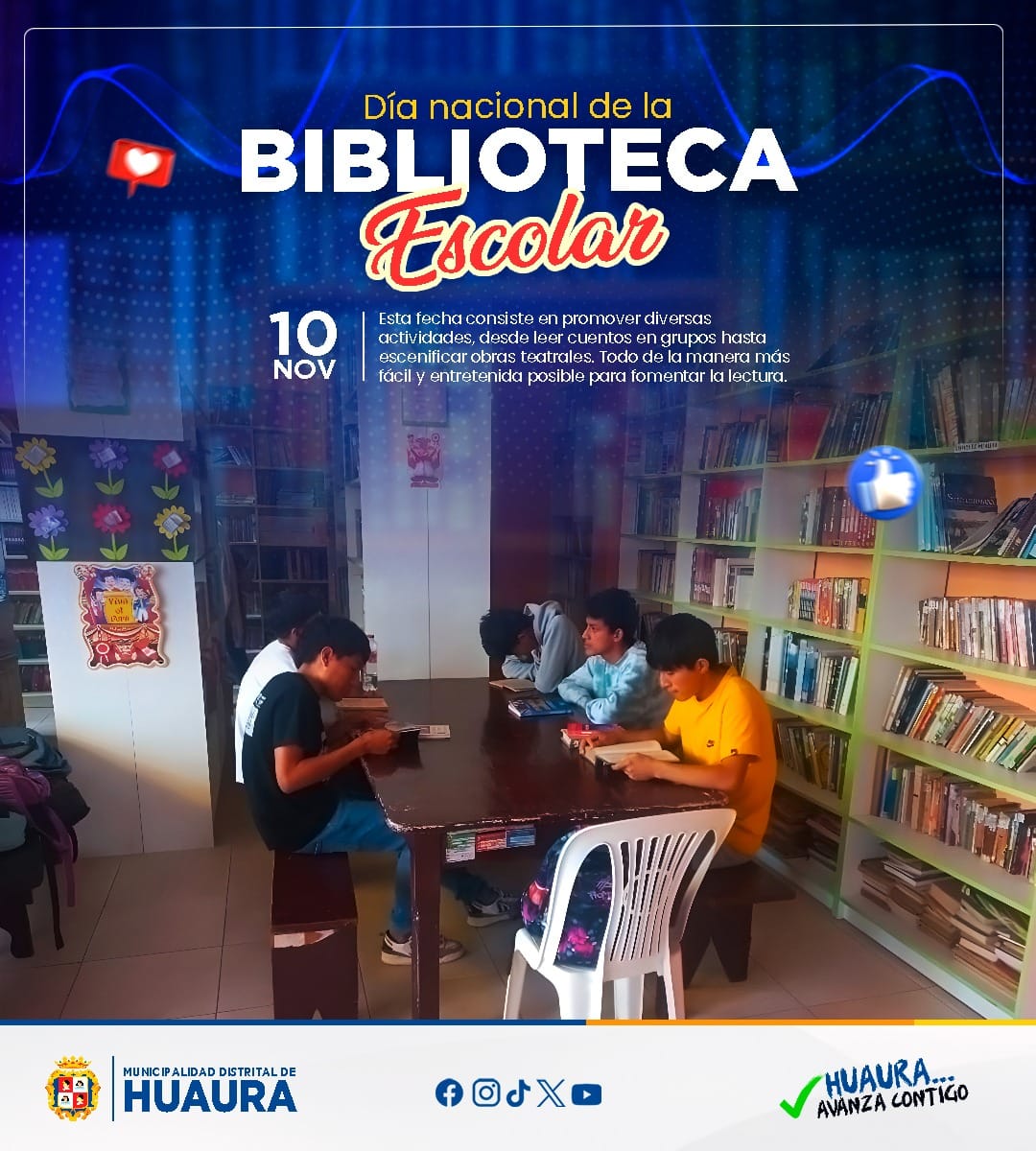 DÍA NACIONAL DE LA BIBLIOTECA ESCOLAR #10deNoviembre