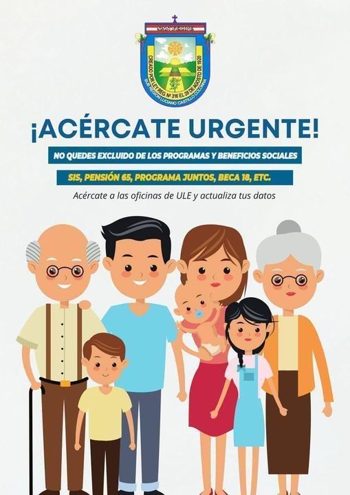 ¡Acércate a la oficina de ULE y actualiza tus datos!