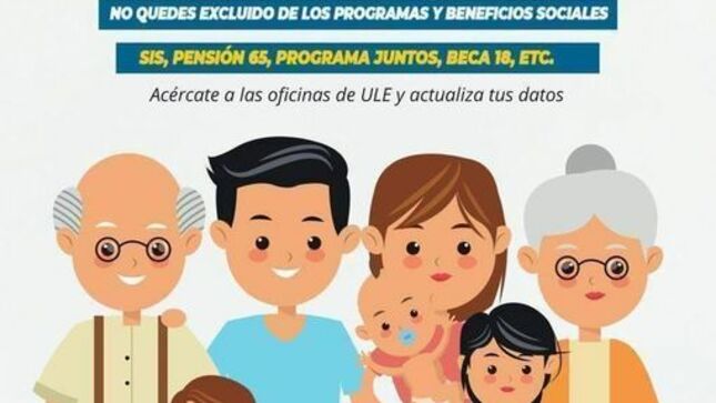 ¡Acércate a la oficina de ULE y actualiza tus datos!