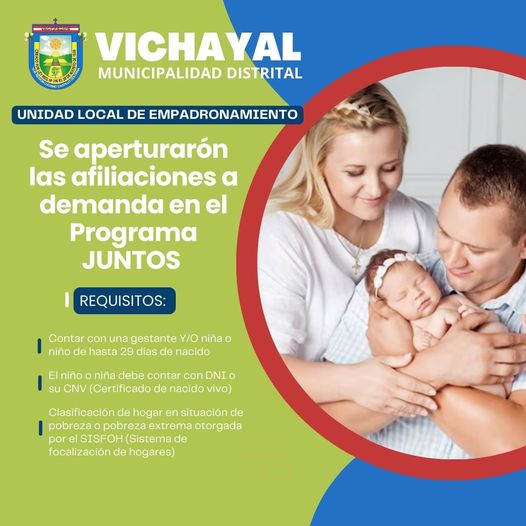  Apertura de Afiliaciones al Programa JUNTOS