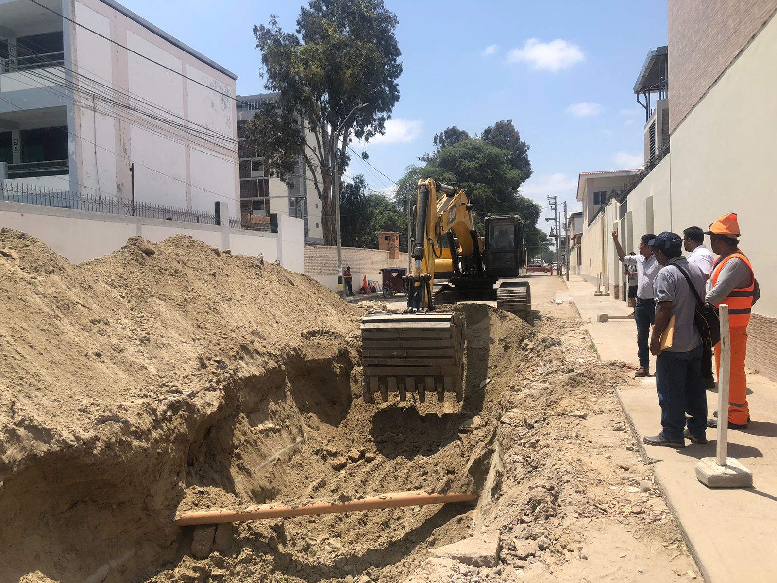 Trabajos de excavación en Cuenca Asilo de Ancianos