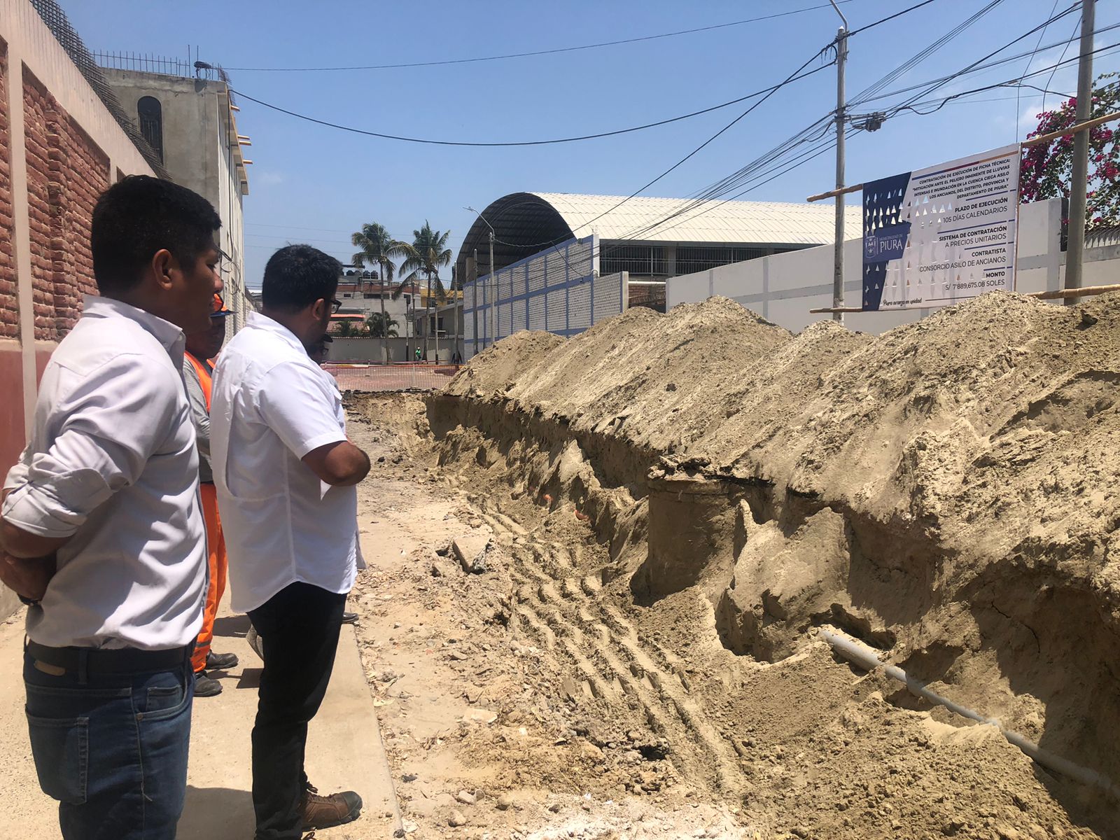 Iniciaron trabajos de excavación en cuenca asilo de Ancianos