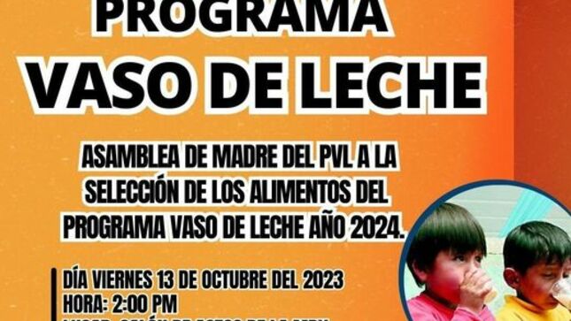 "Programa Vaso de Leche"