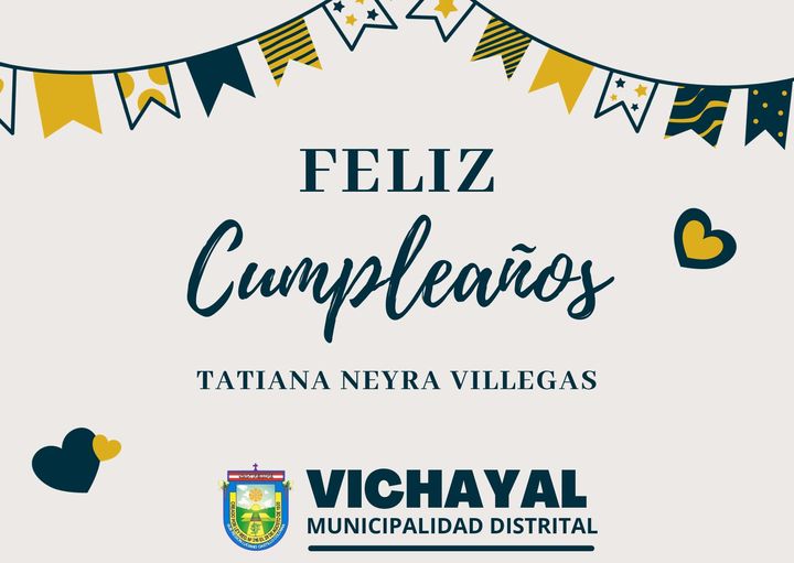 La MDV se complace en extender sus felicitaciones en el día de tu onomástico, querida compañera de trabajo Tatiana Neyra Villegas!