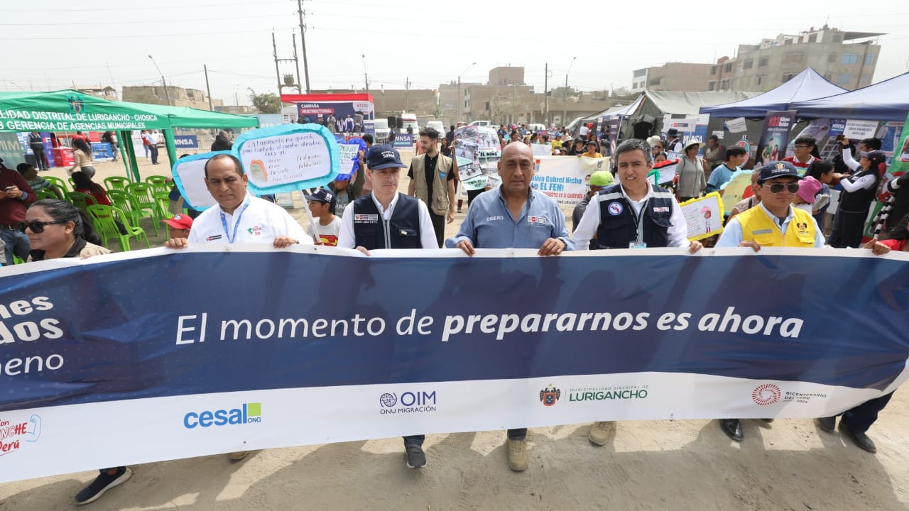 Minsa lideró campaña multisectorial de servicios y ejercicio de simulacro ante riesgos por lluvias intensas en Lurigancho-Chosica