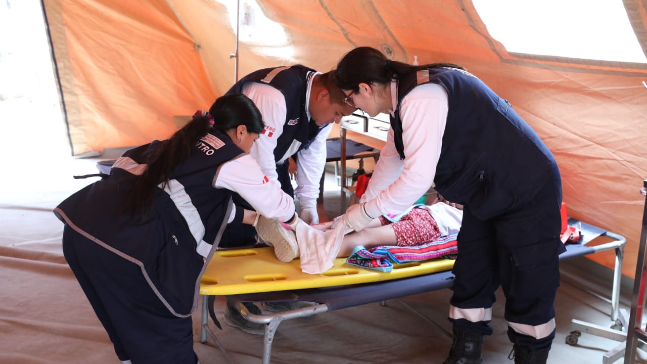 Minsa lideró campaña multisectorial de servicios y ejercicio de simulacro ante riesgos por lluvias intensas en Lurigancho-Chosica