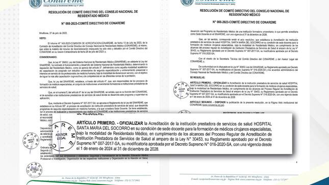 ACREDITACIÓN COMO SEDE DOCENTE PARA EL RESIDENTADO MÉDICO