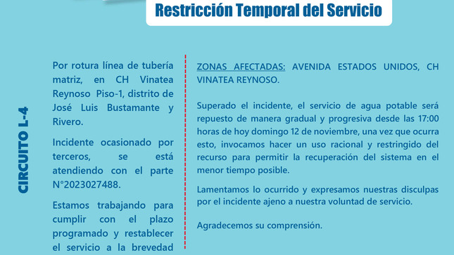 Restricción Temporal del Servicio