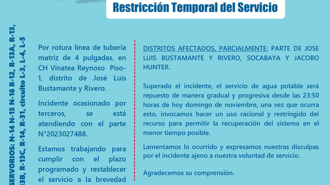 Restricción Temporal del Servicio