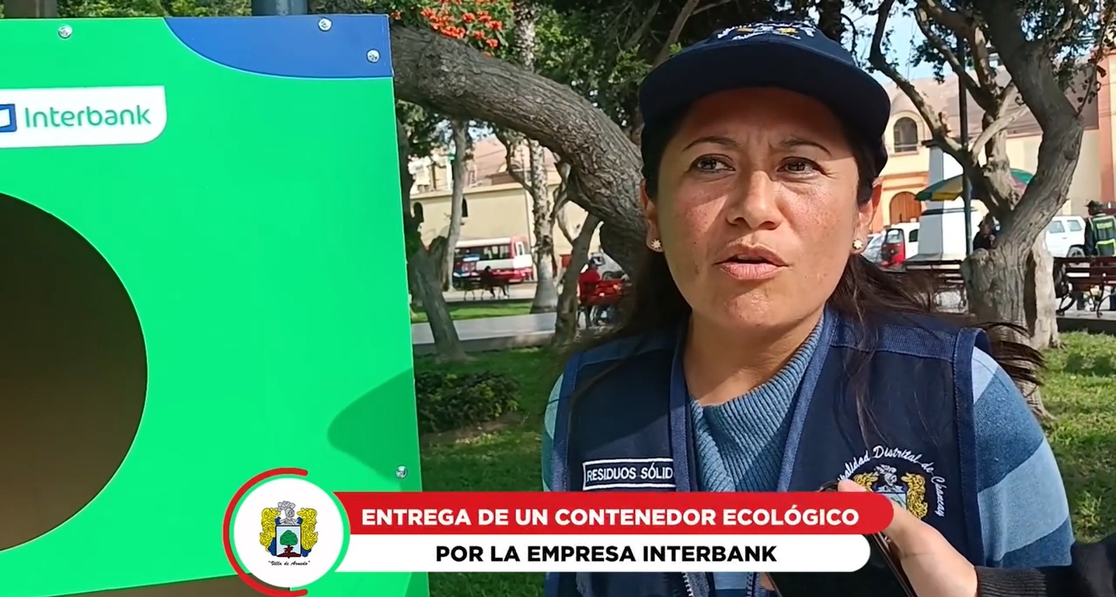 Esta tarde, la Subgerencia de Residuos Sólidos de la Municipalidad distrital de Chancay tuvo el placer de recibir una generosa entrega por parte de la empresa bancaria Interbank.
