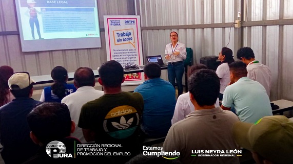 DRTPE Piura ofreció Charla sobre Acoso Sexual en el Ámbito Laboral a la empresa Proagro Piura