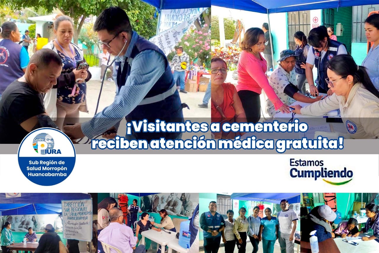 Visitantes a cementerio reciben atención médica gratuita