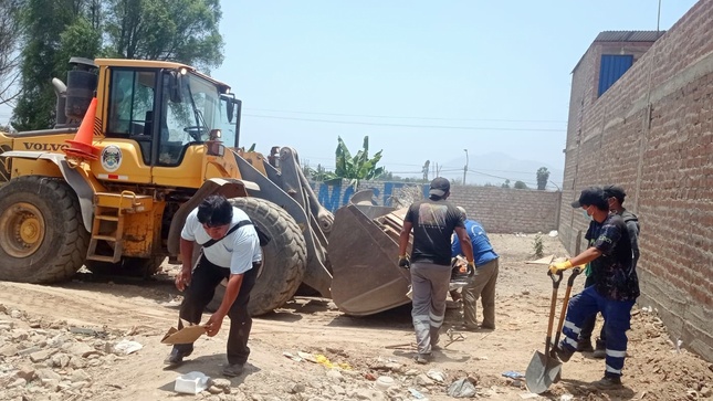 La campaña municipal "Techo Limpio" continuó su jornada de limpieza en el Centro Poblado Sacachispas