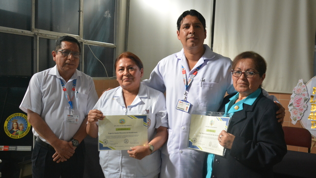 Reconocimiento: LIC. ENF. LUZ MAVILA AUCASIME LEÓN Y TEC. ENF. EUGENIA AQUIJE MOSCAIZA