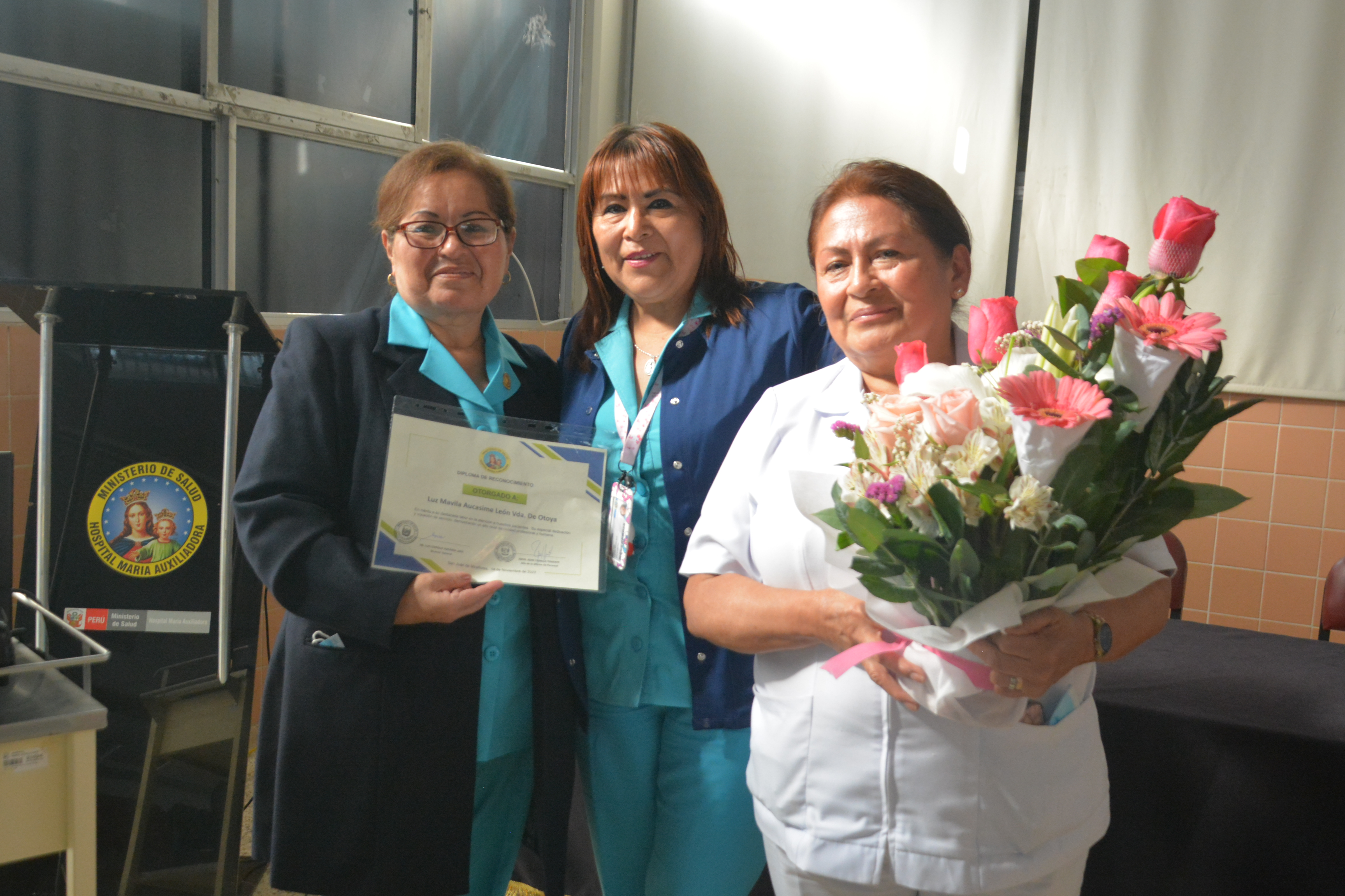 Reconocimiento: LIC. ENF. LUZ MAVILA AUCASIME LEÓN Y TEC. ENF. EUGENIA AQUIJE MOSCAIZA