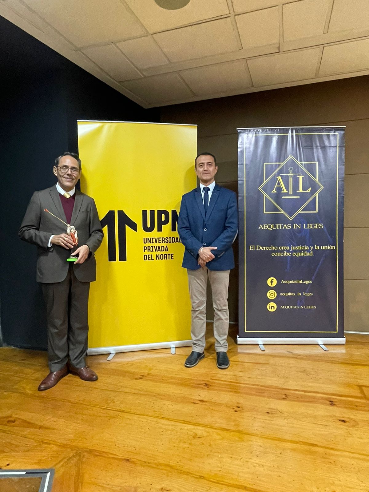 Magistrado del TC Helder Domínguez participa en actividades académicas en la Universidad Privada del Norte, en Cajamarca.