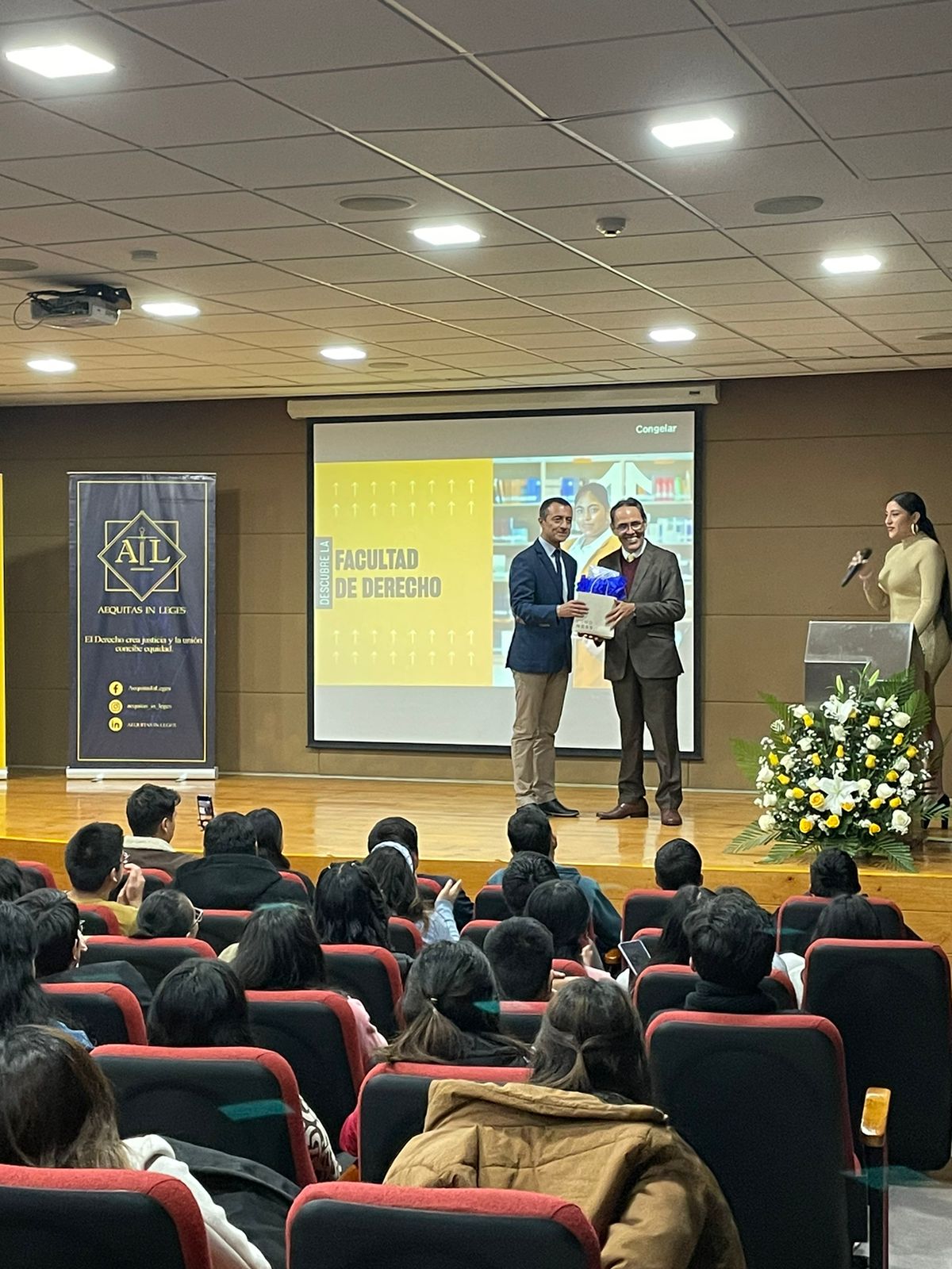 Magistrado del TC Helder Domínguez participa en actividades académicas en la Universidad Privada del Norte, en Cajamarca.