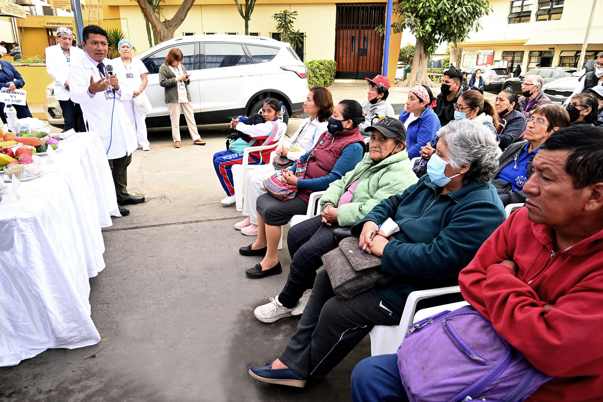 Pacientes durante la campaña