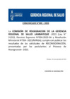 Vista preliminar de documento COMUNICADO N°05-2023. COMISION REASIGNACIÓN-RECONSIDERACION