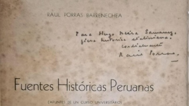 Ministerio de Cultura declaró Patrimonio Cultural a primeras ediciones de la producción intelectual de Raúl Porras Barrenechea (1928-1962)