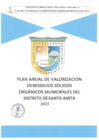 Vista preliminar de documento Plan Anual de Valorización de Residuos Sólidos Orgánicos Municipales del Distrito de Santa Anita 2023