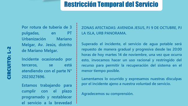 Restricción Temporal del Servicio