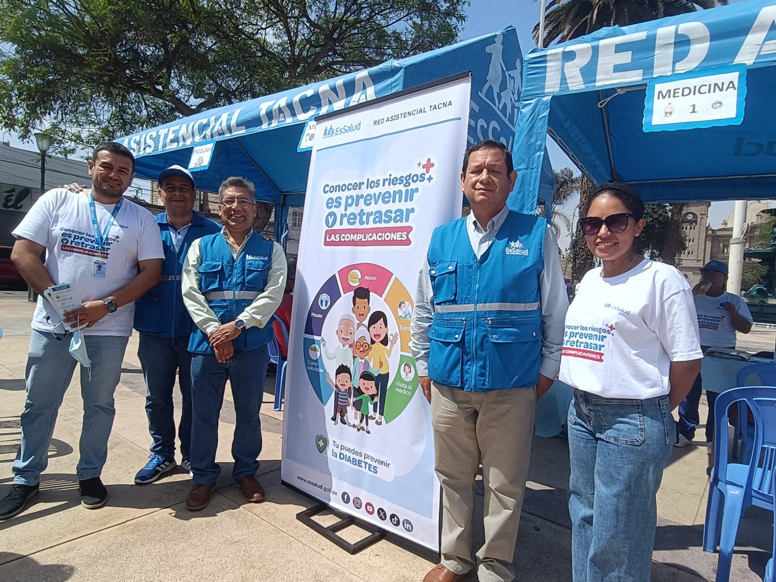 EsSalud Tacna brinda más de 250 atenciones en campaña médica por el Día Mundial contra la Diabetes
