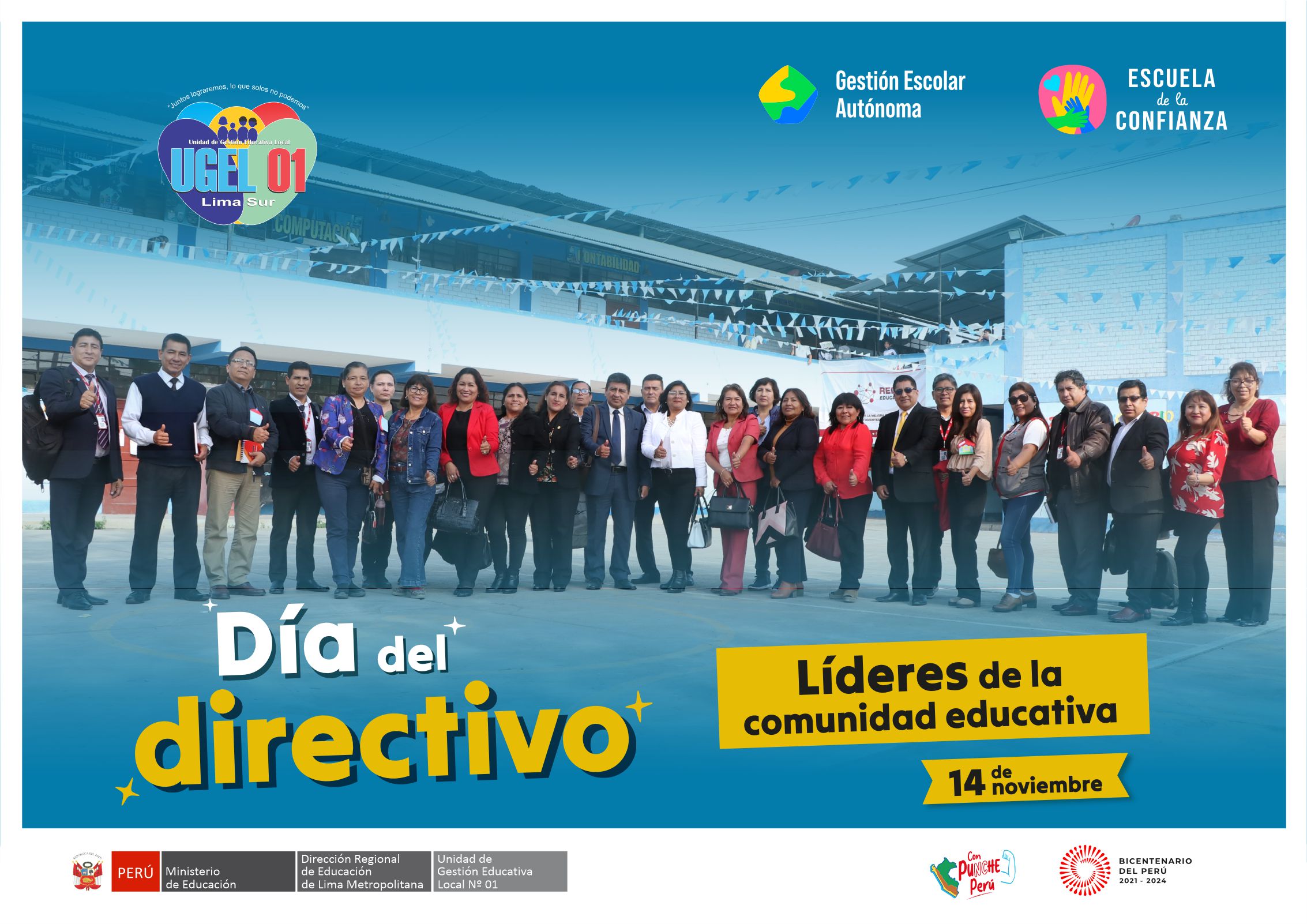 Directorio Descentralizado de 29 Redes Educativas se realizó en IE 6066 de Villa El Salvador