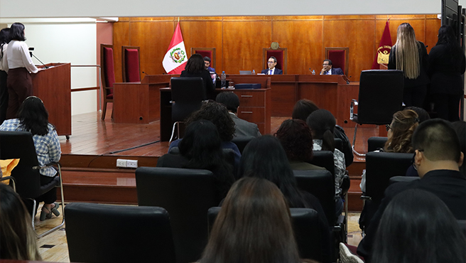 Sede del Tribunal Constitucional fue escenario de la final del IV Moot de Derecho Ambiental Científica
