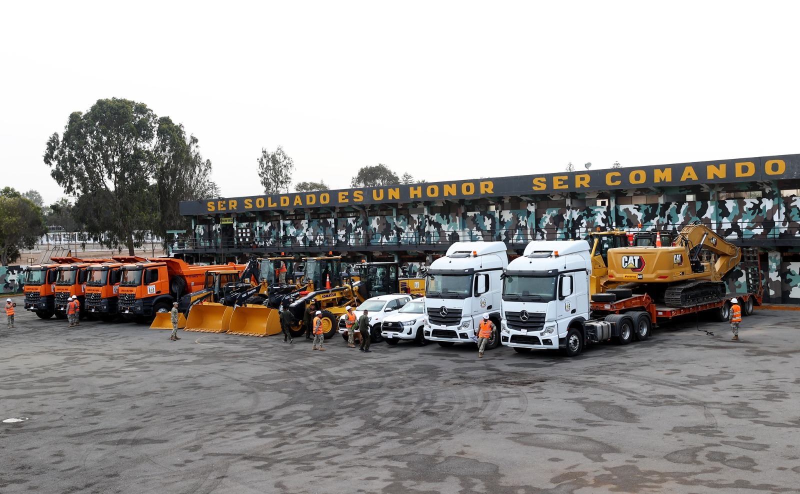 Equipos de ingeniería del Ejército se desplazan a Ica para apoyar en trabajos de prevención ante El Niño