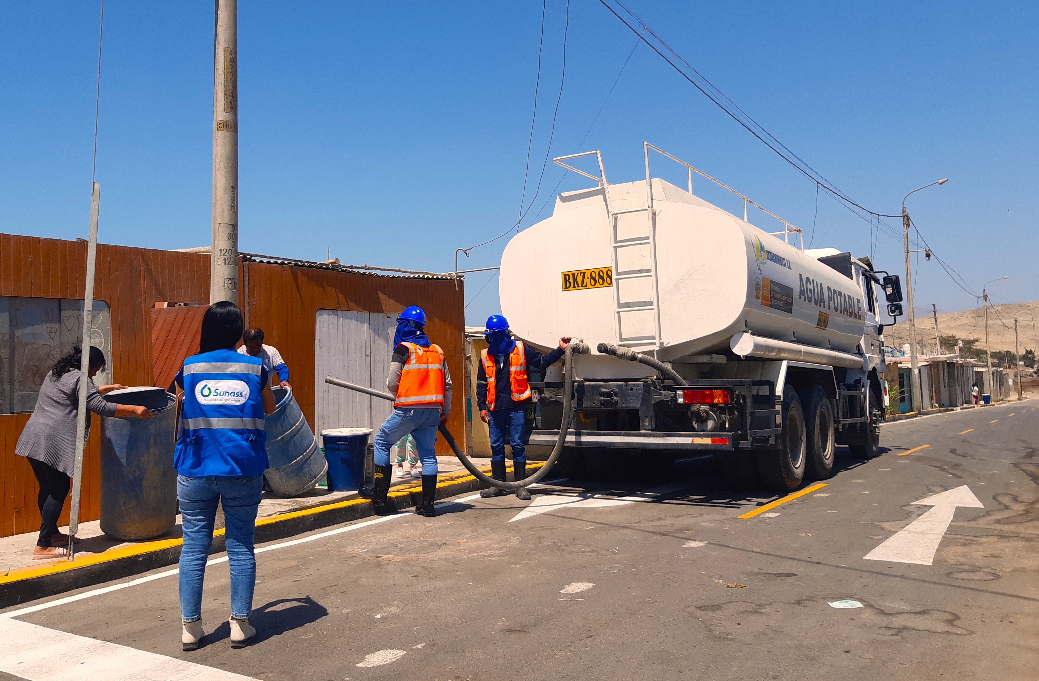 Abastecimiento del servicio de agua potable 