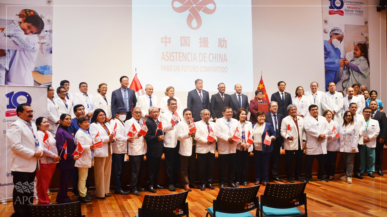 China dona al Perú equipos médicos con el apoyo de la APCI en la gestión