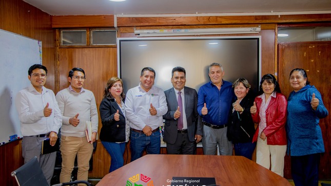 Gobernador Percy Godoy y alcalde de San Jerónimo unen esfuerzos para impulsar proyecto de infraestructuras educativas