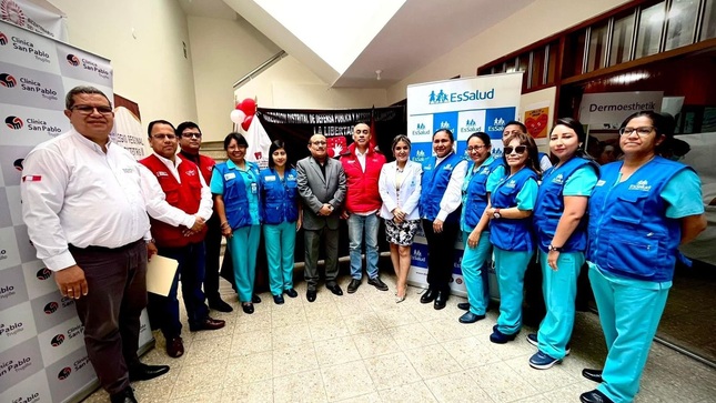 EsSalud La Libertad brindó atenciones médicas a trabajadores del Ministerio de Justicia y Derechos Humanos