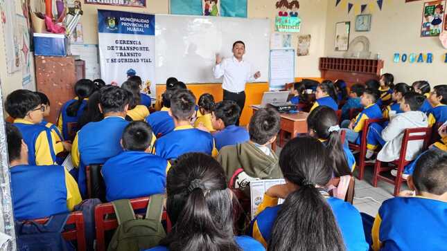 MPH continúa con su jornada de Charlas de Educación Vial y esta vez visitó la I.E. Hogar Infantil