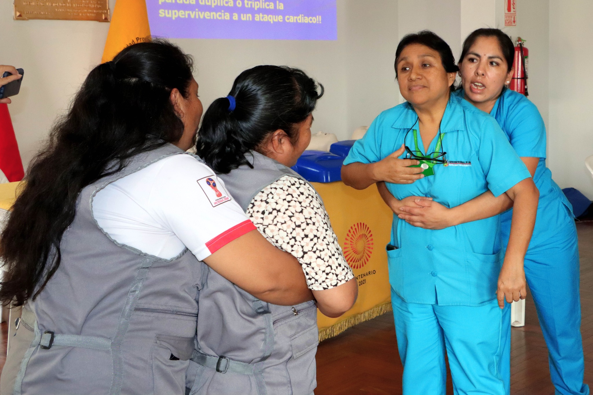 MPH continu贸 hoy su jornada de Charlas en Primeros Auxilios dirigido a juntas vecinales
